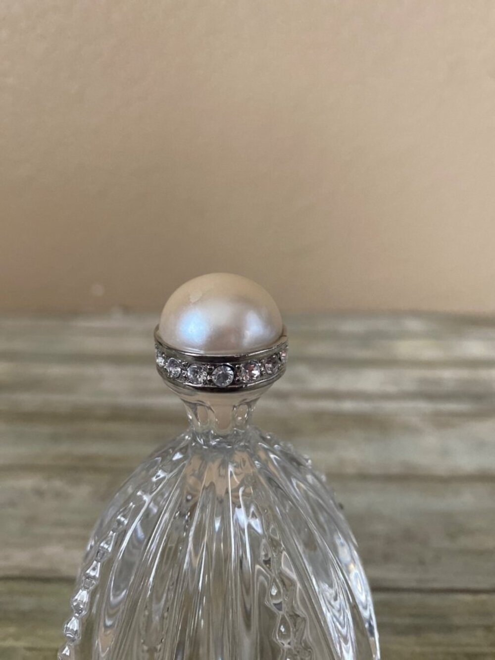 Lenox Crystal Egg Trinket Boxes Diamonds & Pearls Made in Germany Set of 2 - Picture 9 of 16